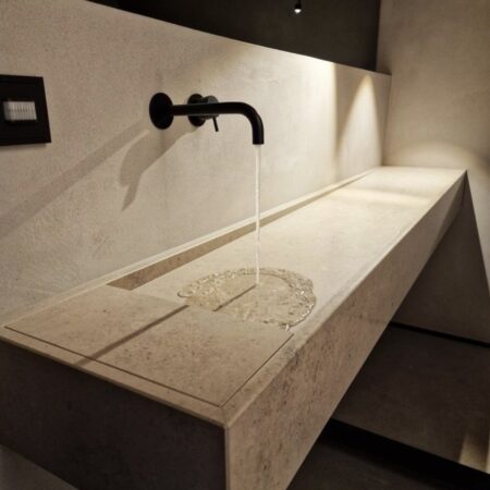 Naturstein Waschtisch aufarbeiten