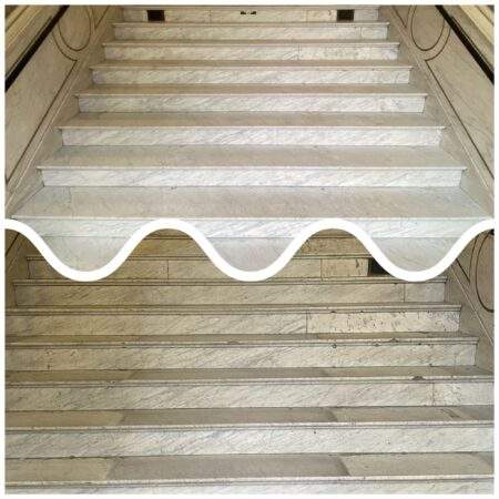 Marmor-Treppe Vorher-Nachher Vergleich - Natursteinsanierung