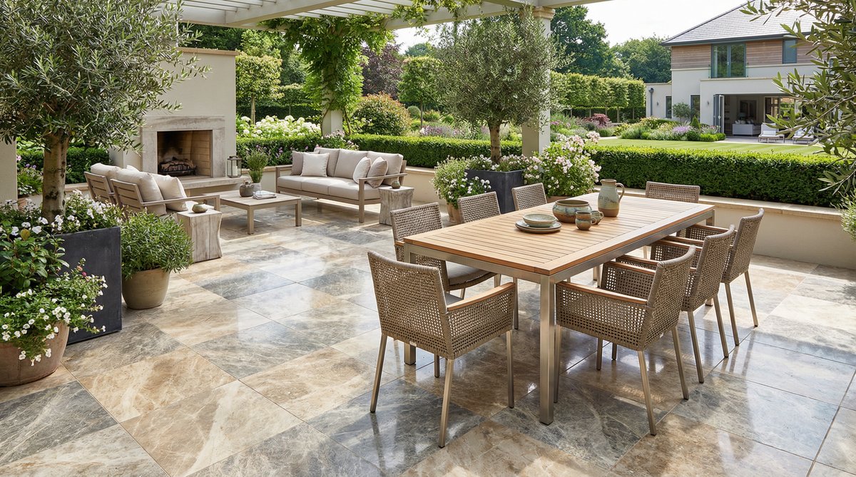 Terrassenplatten reinigen und pflegen