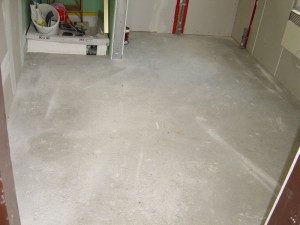 Terrazzo Vorher - Ungeschliffener Terrazzoboden