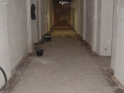 Terrazzo Vorher - Flur vor der Sanierung