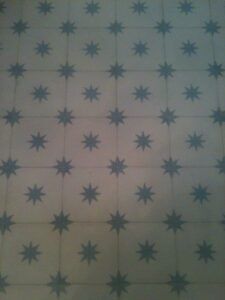 Zementfliesen Detail