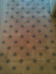 Zementfliesen vorher