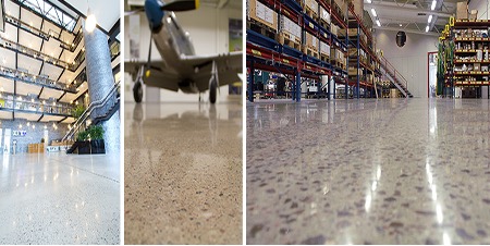 Polierter Estrich in Industriehallen und Lagerbereichen