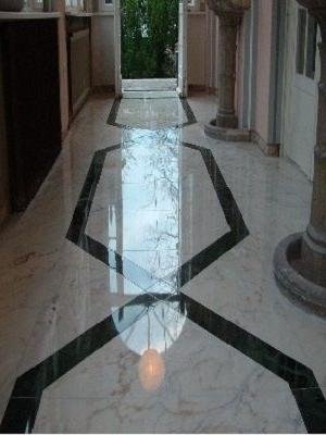 Nachher: Marmorboden Aufbereitung