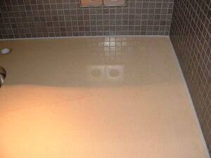 Kalkstein Boden nach der Reinigung